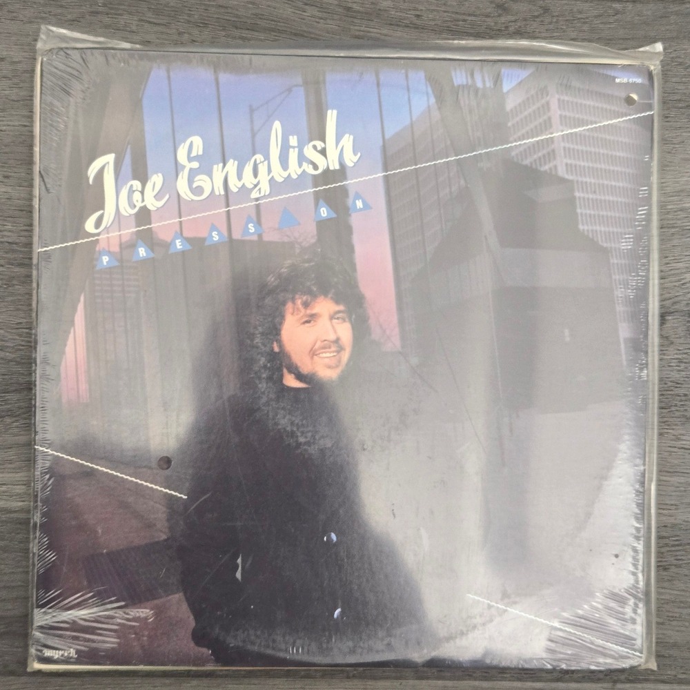 Joe English Press On Vinyl LP 1983 Myrrh‎ MSB-6750 Vintage Christian Rock Album